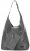 Bőr táska shopper bag Vittoria Gotti szürke V8804